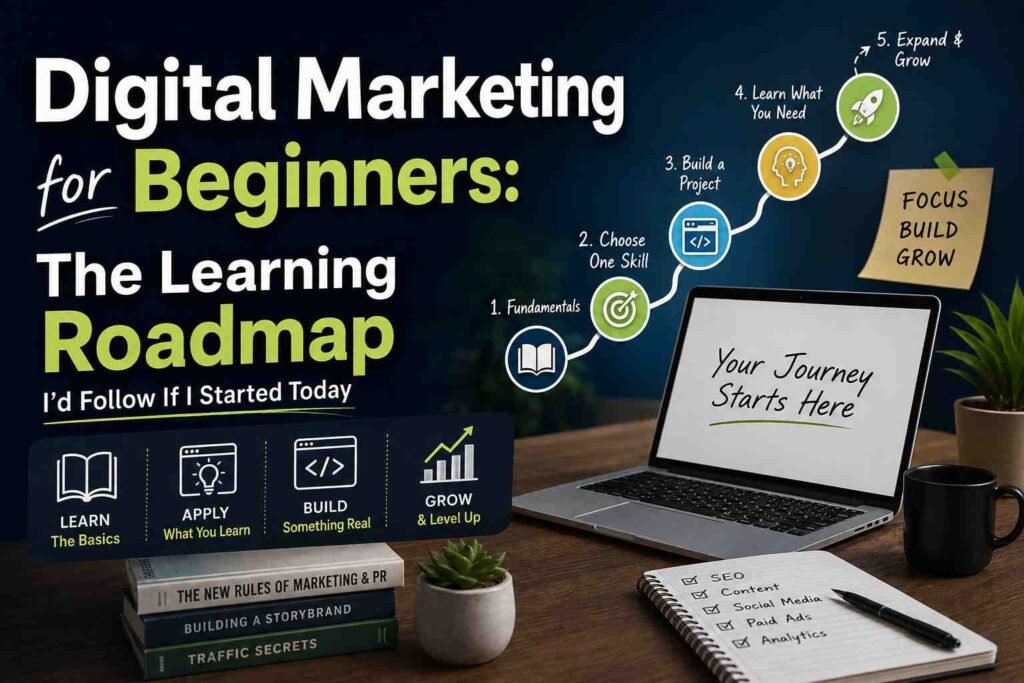 Digital Marketing for Beginners: The Learning Roadmap I’d Follow If I Started Today